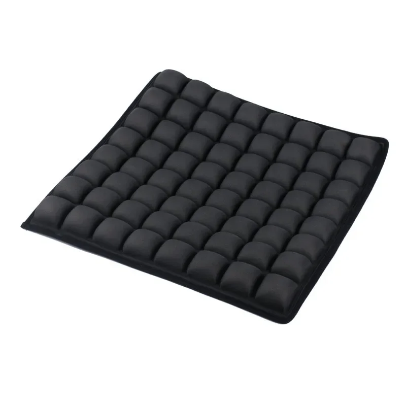 5D Air Pressure Seat Cushion - Polyester Office Chair Pad with Lumbar Support, Non-Inflatable Car & Wheelchair Cushion