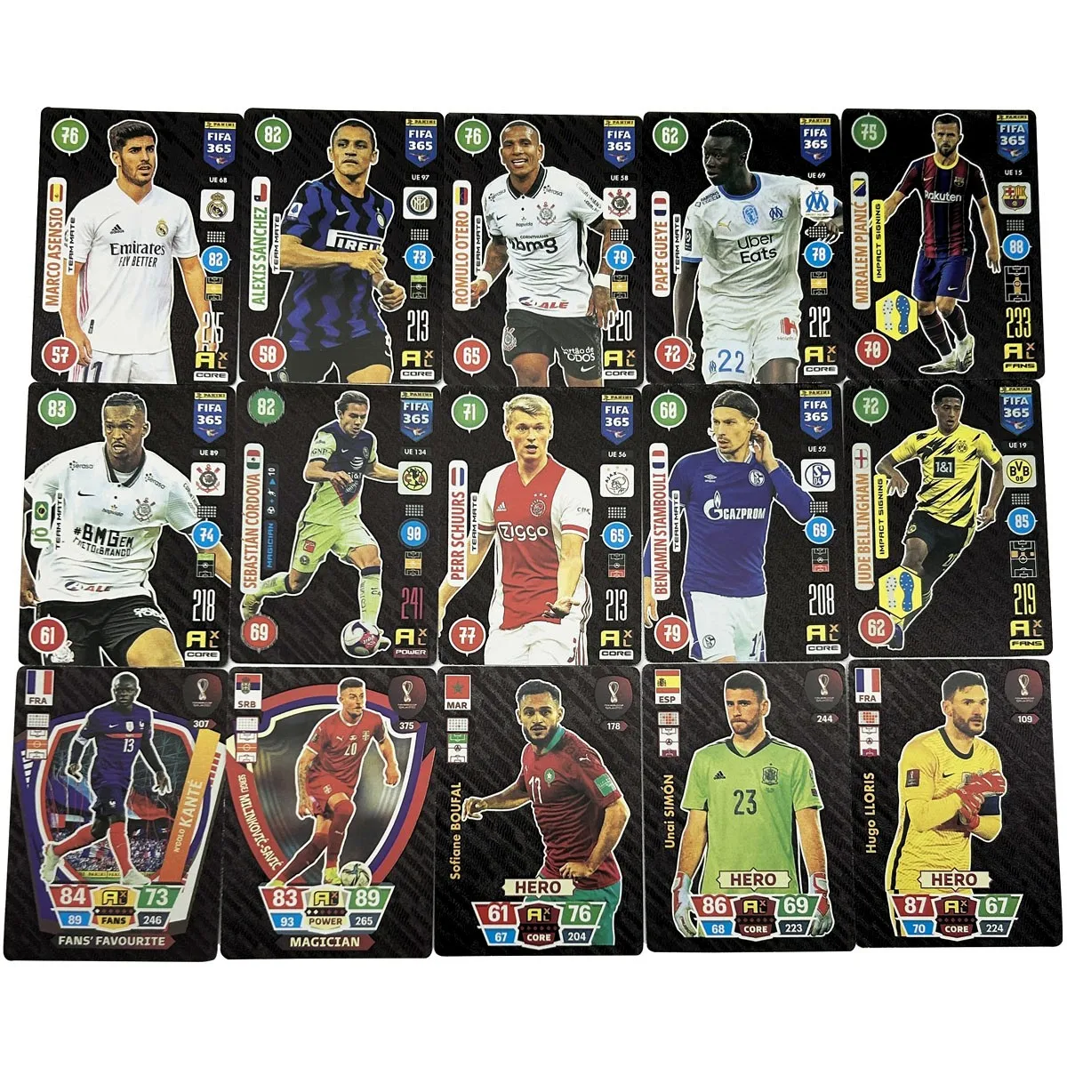 Ballsuperstar-Cartes dorées du joueur de football Star, édition limitée,  série Signature, carte à collectionner, jouet pour enfants, cadeaux à