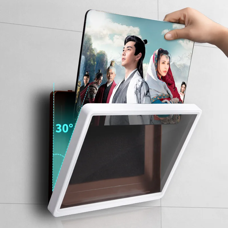 

Non-punching wall mounted flat touch waterproof protective shell oil smoke and dust proof for bathroom kitchen bedroom