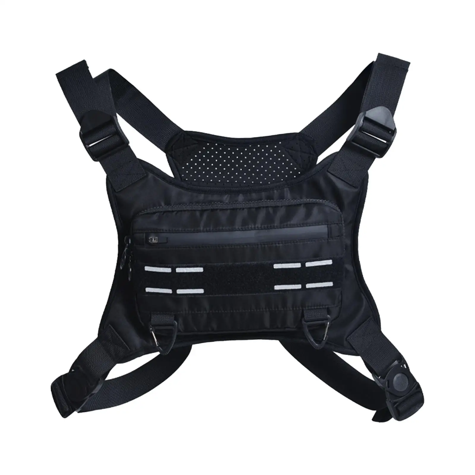 Chest Rig Bag with Adjustable Shoulder Straps Outdoor Multifunction Running Chest Pack for Camping Riding Hunting Sports Travel