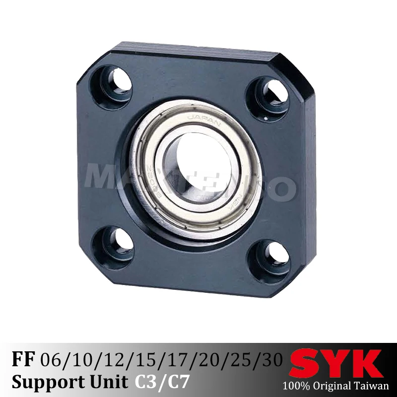 Unità Di Supporto Syk Professionale Ff06 Ff10 Fk12 Ff15 Ff17 Ff20 Ff25 Ff30 Lato Supportato C3 C7 Per Vite A Ricircolo Di Sfere Tbi Sfu Premium Cnc