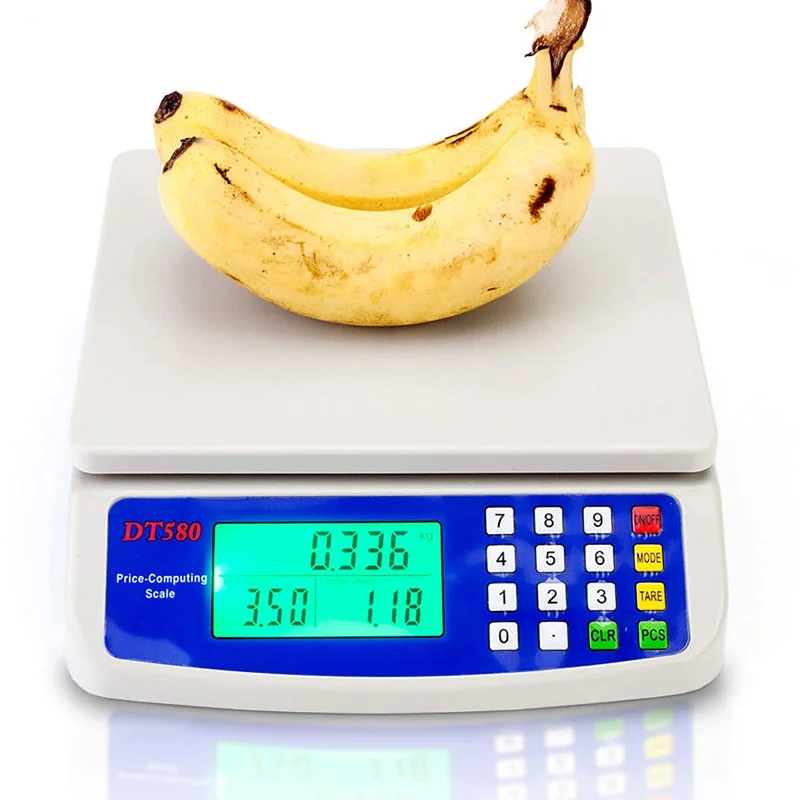 Balance numérique de précision 30kg/1g avec écran LCD pour aliments et pesées précises - Balance électronique fiable