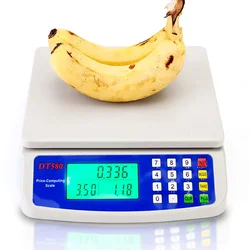 High-Precision 30KG Digital LCD Electronic Food Scale - 30Kg (WHITE)