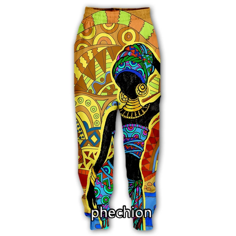 phechion New Men/Women Africa Beauty Art 3D Printed Casual Pants Fashion  Streetwear Men Loose Sporting Long Trousers F193