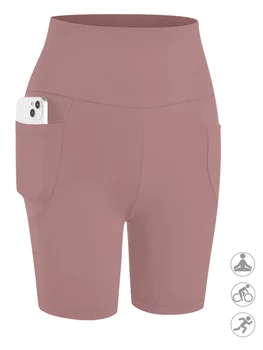 Plus Size High Waisted Biker Shorts For Women With Pockets Super Soft Tummy Control No See Through Workout Running Yoga 1