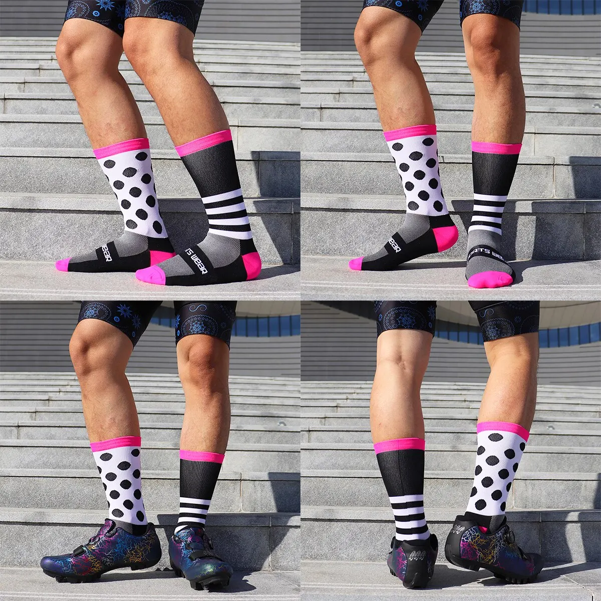 High-Performance Compression Socks - Durable, Breathable, Multi-Sport Use