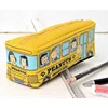 Cartoon Snoopy Bus Pencil Bag Canvas Large Capacity Car Zipper Pen Pencilcase for Student Stationery School Supplies kids gift 4
