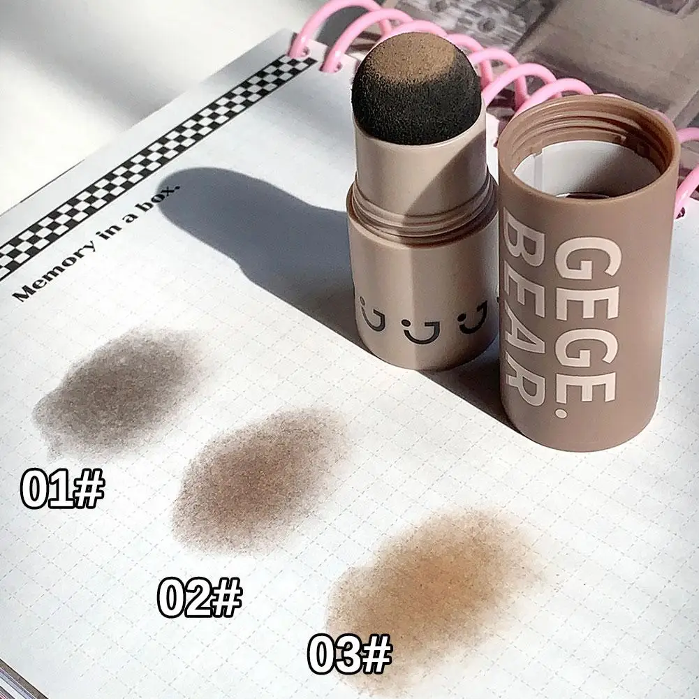 Hairline Powder Stick Gray Brown Hairline Dye Contour Stick Repairing Pen Up Waterproof Root Hair Cover Supplies hair coloring product
