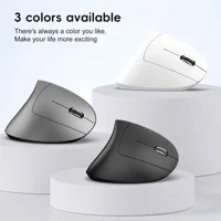 Souris Verticale HXSJ – Dual-Mode Sans Fil, Rechargeable Type-C, 2400 DPI, 600mAh 2