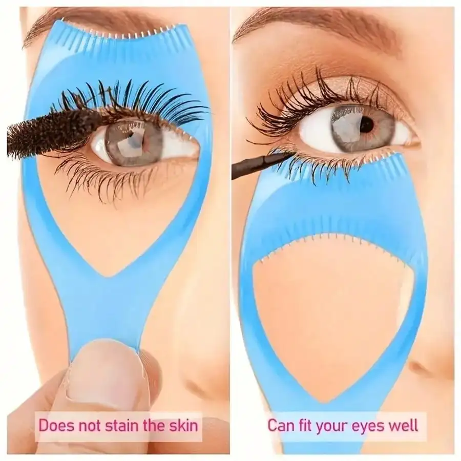 3PC Eyelash Card, Makeup Tool for Beginners, Eyeliner Assistant & Lash Baffle for Flawless Look