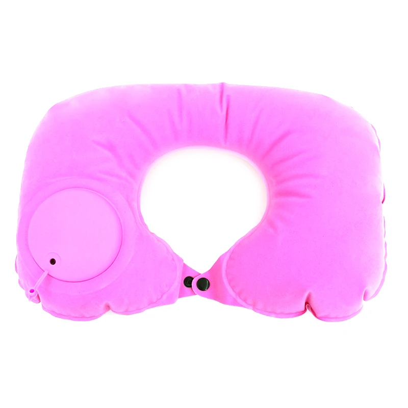 Almohadas de viaje para avión, almohada inflable superligera para el cuello,  portátil, en forma de U, automática, Cervical, vértebr - AliExpress