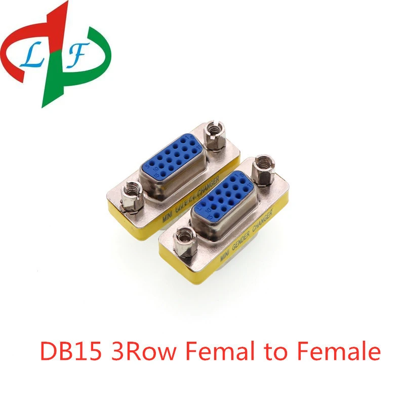 젠더 체인저 어댑터, RS232 콤 D-서브-수 암 VGA 플러그 커넥터, DB9 DB15 DB25, 3 열 15 핀, 2 개