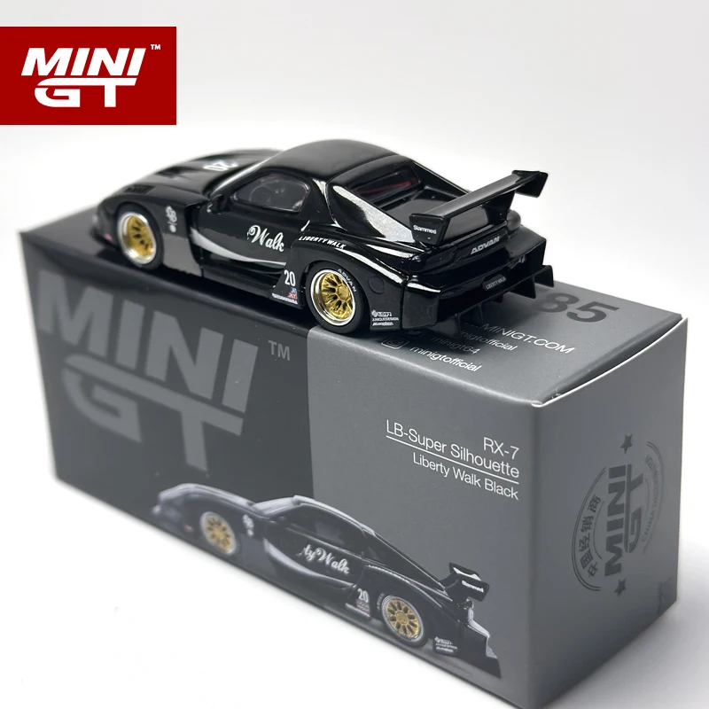 liberty walk ミニカー GR86、RX-7 MINIGT MINIGT 1:64 RX7 LB-Super Silhouette Liberty Walk Black MGT