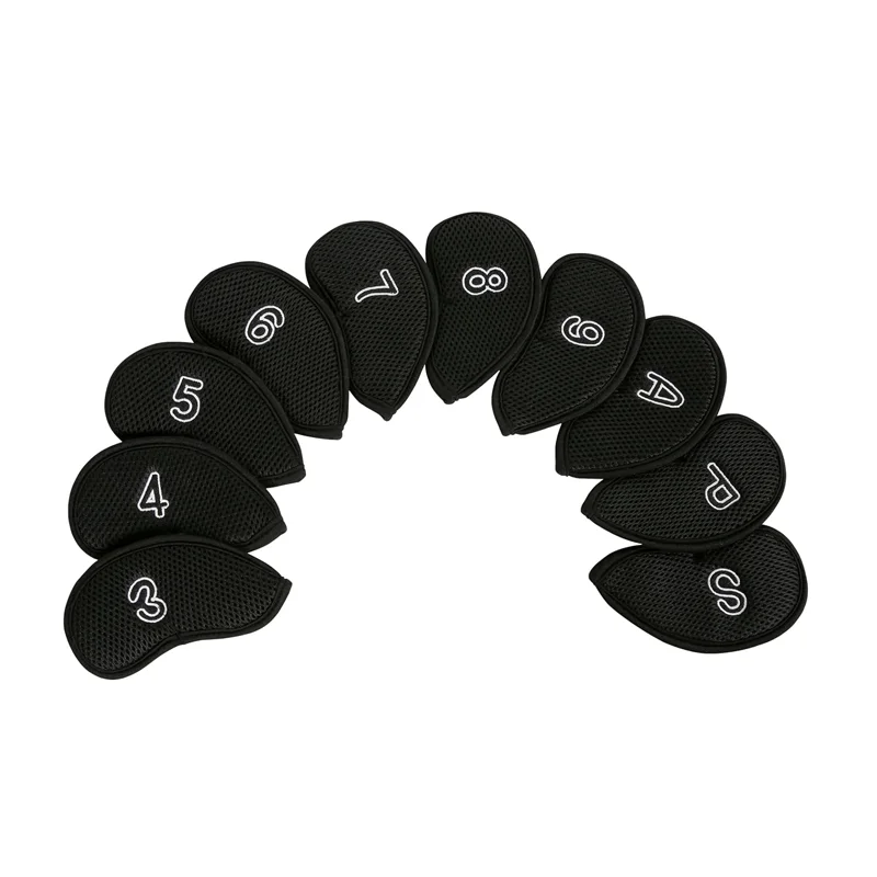 2024 New Golf Iron Cover 10PCS Golf Iron Head Cover Net Golf Iron Cover Golf Club Head Cover With Digital Christmas Gifts 5
