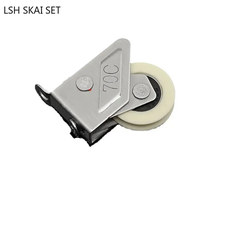 Sliding Door Roller 2Pc Aluminum Alloy Window Pulley Shower Door Wheels Cabinet Pulleys Furniture Hardware