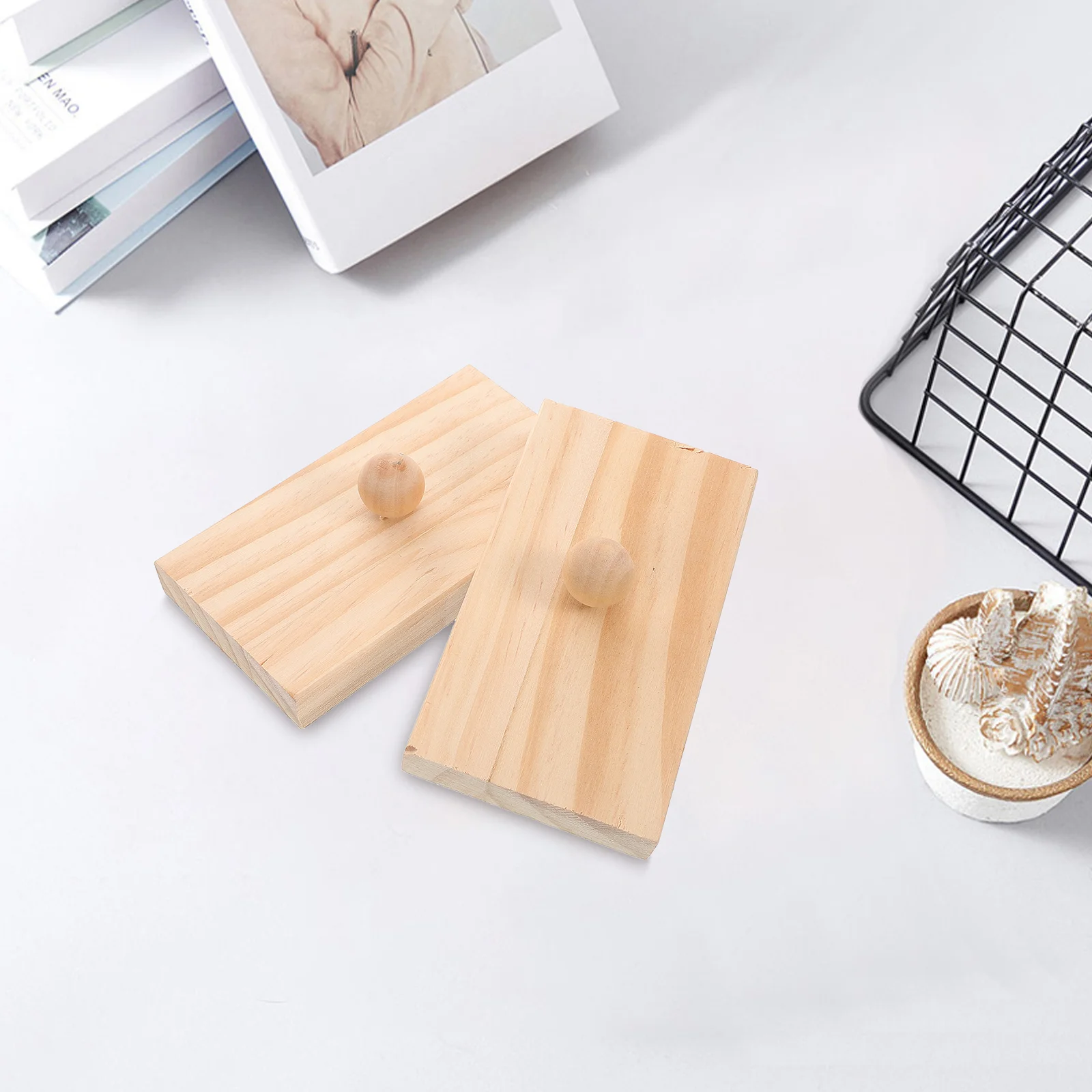 Kids Wooden Sand Block Percussion Instrument for Music Education Rhythm Training Party Favors Wood Block Toy Early Learning