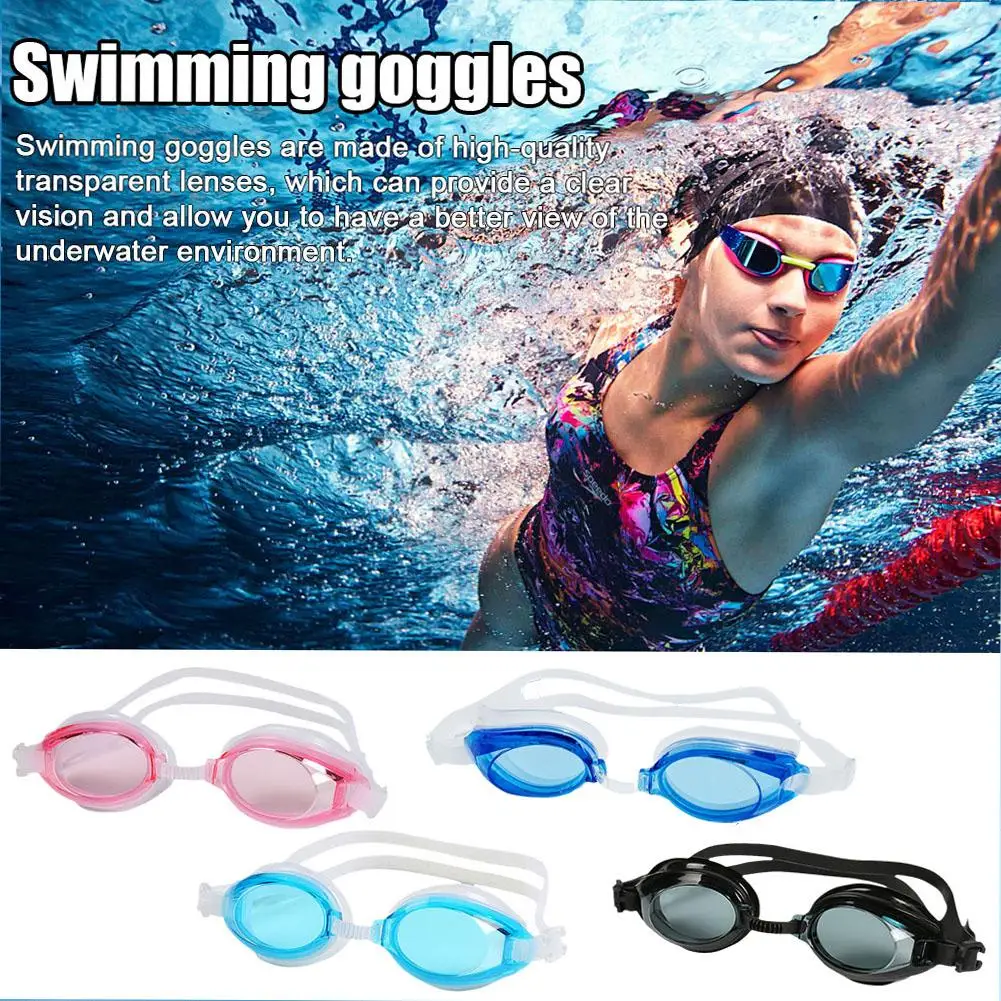 Anti-fog UV Protection Lens Men Women Waterproof Professional Swimming Adult Adjustable Goggles Silicone E3A8 2