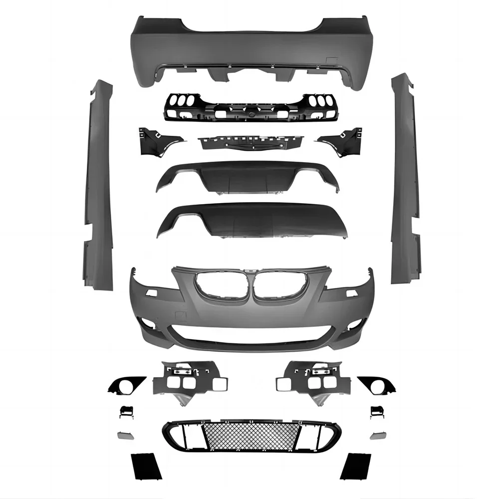 

Полный комплект для BMW E60, 5 серии 02-10, 520i, 523i, 525i, 530i, 535i, 540i, 550i, смените боковые юбки переднего и заднего бампера M-Tech