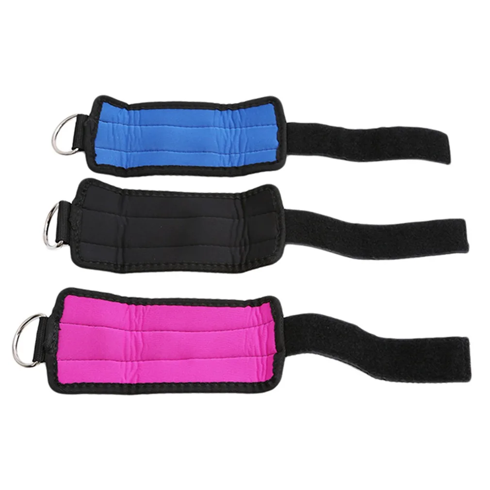 D-Ring Ankle Strap Belt Gym Cable Attachment Thigh Leg Strap Lifting Fitness Exercise Banda Elastica Fitness Resistencia