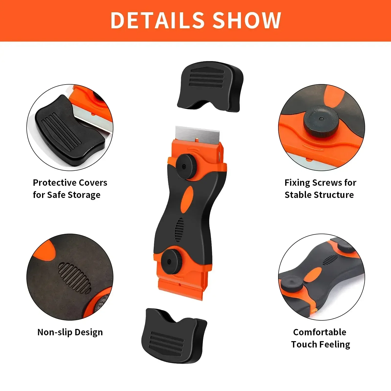 Window Cleaner Car Window Gaps Squeegee Household Cleaning Tools De-icing Clean Glass Window Home Shaver Scraper Tool Garden