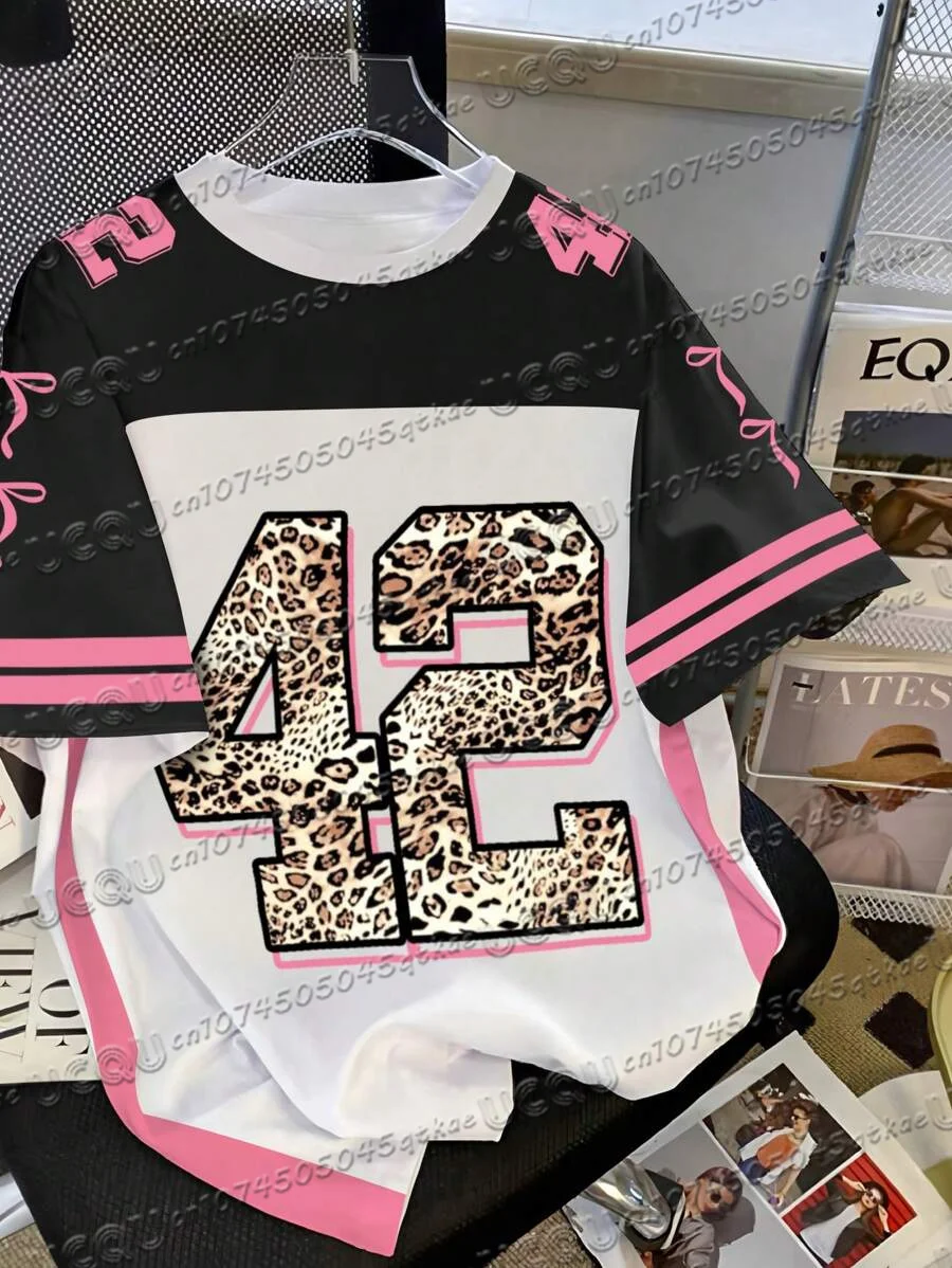 T-Shirts Oversize Pour Femmes En Jersey Ample Avec Imprimé