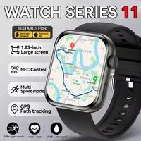 Montre connectée GPS 2026 Série 10 avec mémoire, musique, vidéo, appels Bluetooth, moniteur de fréquence cardiaque, étanche, NFC pour Android et iOS 1