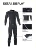 HOT Wetsuits Men 1.5MM Neoprene Diving Surfing Swimming Full Suits in Cold Water Keep Warm Front zipper for Water Sports 110KG 4