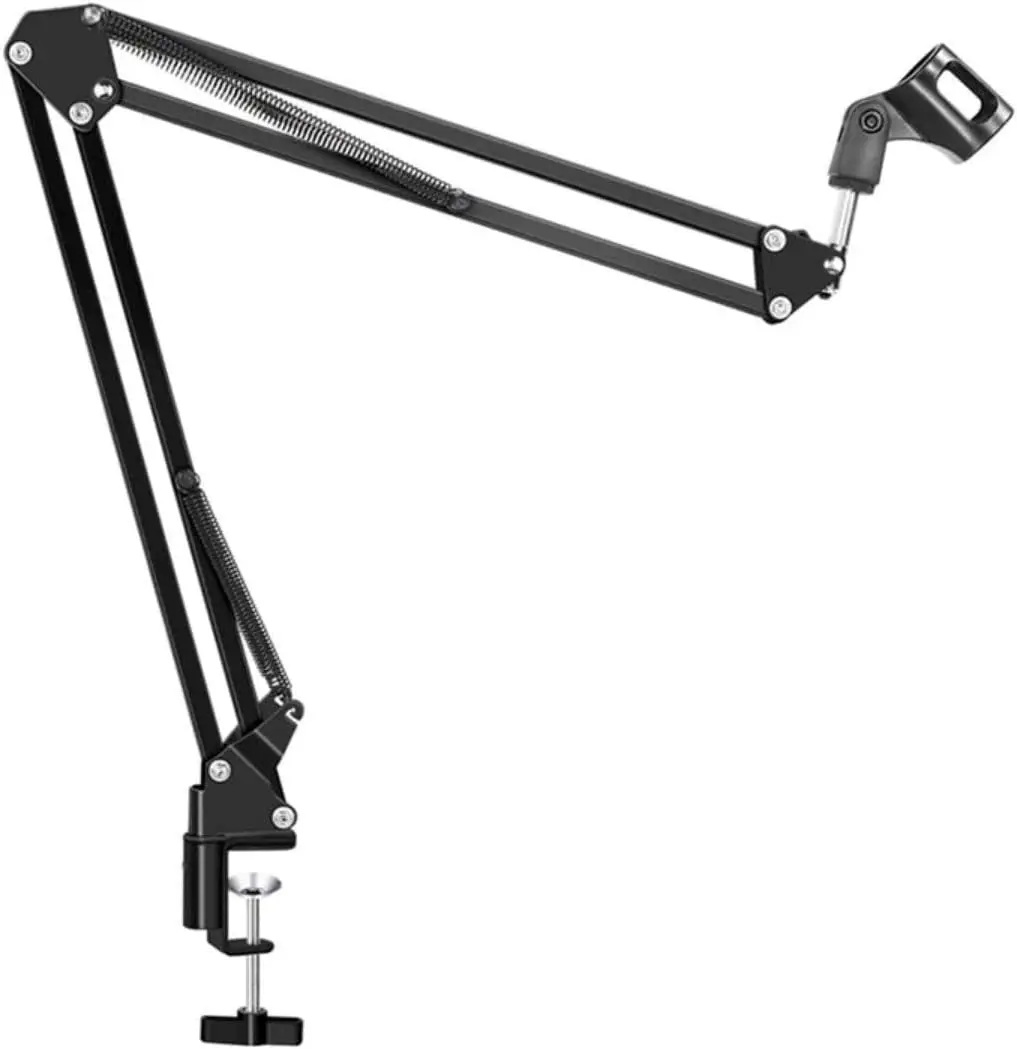 Pedestal Profissional para Podcast, Microfone Flexível 360 °, YouTube e Vídeos, 75cm