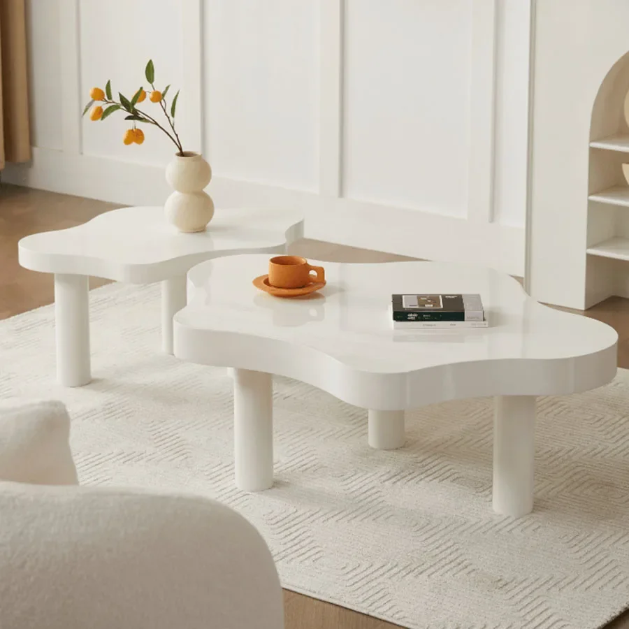 

Minimalist White Coffee Tables Nordic Ideas Japanese Small Storage Aesthetic Natural Side Table Makeup Tisch Room Furniture