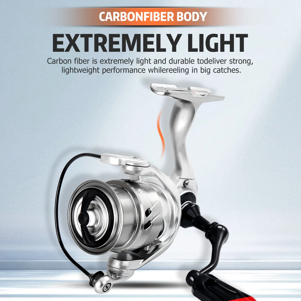Zukibo HOGUANG Spinning Reel 135g Aluminum Handle Max Drag 4KG 5.2:1 Gear 5+1BB - Image 6