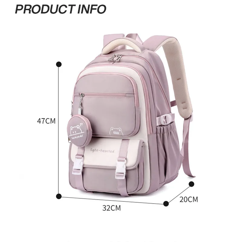 Atspari vandeniui kuprinė mergaitėms – mokyklai ir kelionėms / Waterproof Girls Backpack for School & Travel