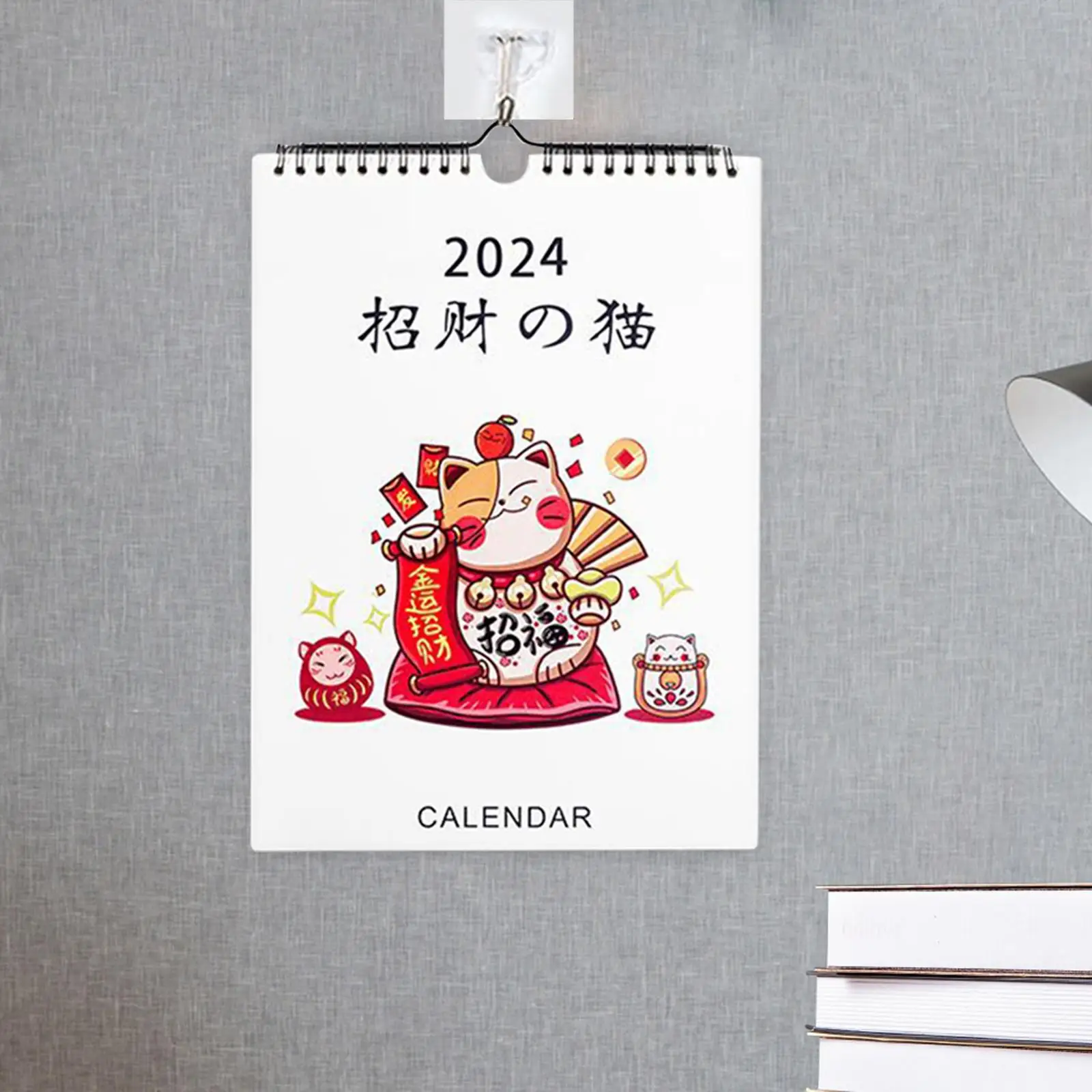 Coil Wall Calendar 2024,Wall Calendar Sept 2023 - DEC 2024 with Hook 16 Month Calendar for School,Home Bedroom Holiday Office