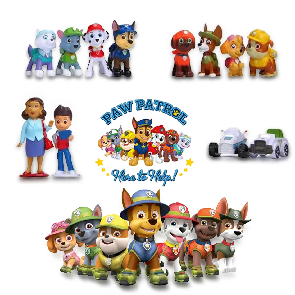 Animal Dog Cartoon Model Action Figures Movies Peripherals Children Christmas Gift Doll Toys Collectible Action Figures Paw Patr - Bilde 5