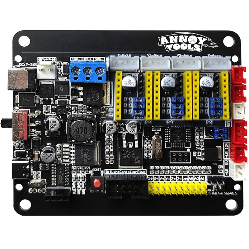 GRBL CNC Controller Control Board,3-Axis Stepper Motor Connect to 300W Spindle USB Driver Board for CNC and Engraving portable woodworking bench