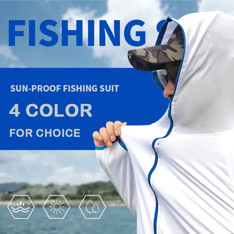 Fishing clothing sunscreen clothing men's long-sleeved anti