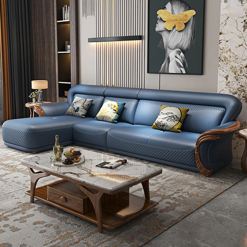 

Family Reading Dining Living Room Sofas Modern Adults Wooden Double Comfort Sofa Design Soft Unusual Canape Salon Home Furniture