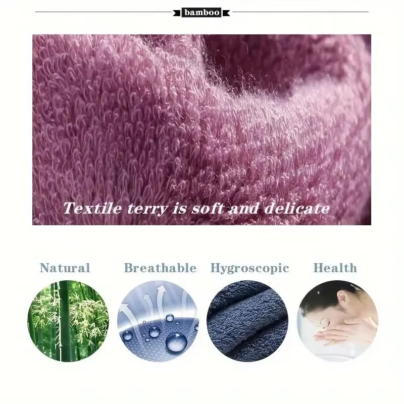 Super Soft Bamboo Washcloth & Hand Towel Set 3