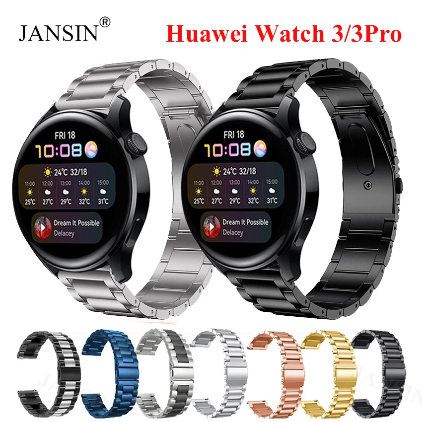 Stainless Steel Strap For Huawei Watch 3 Smartwatch Band For HUAWEI WATCH 3  Pro Bracelet Correa Watchband Watch 3pro Accessories|Watchbands| -  AliExpress