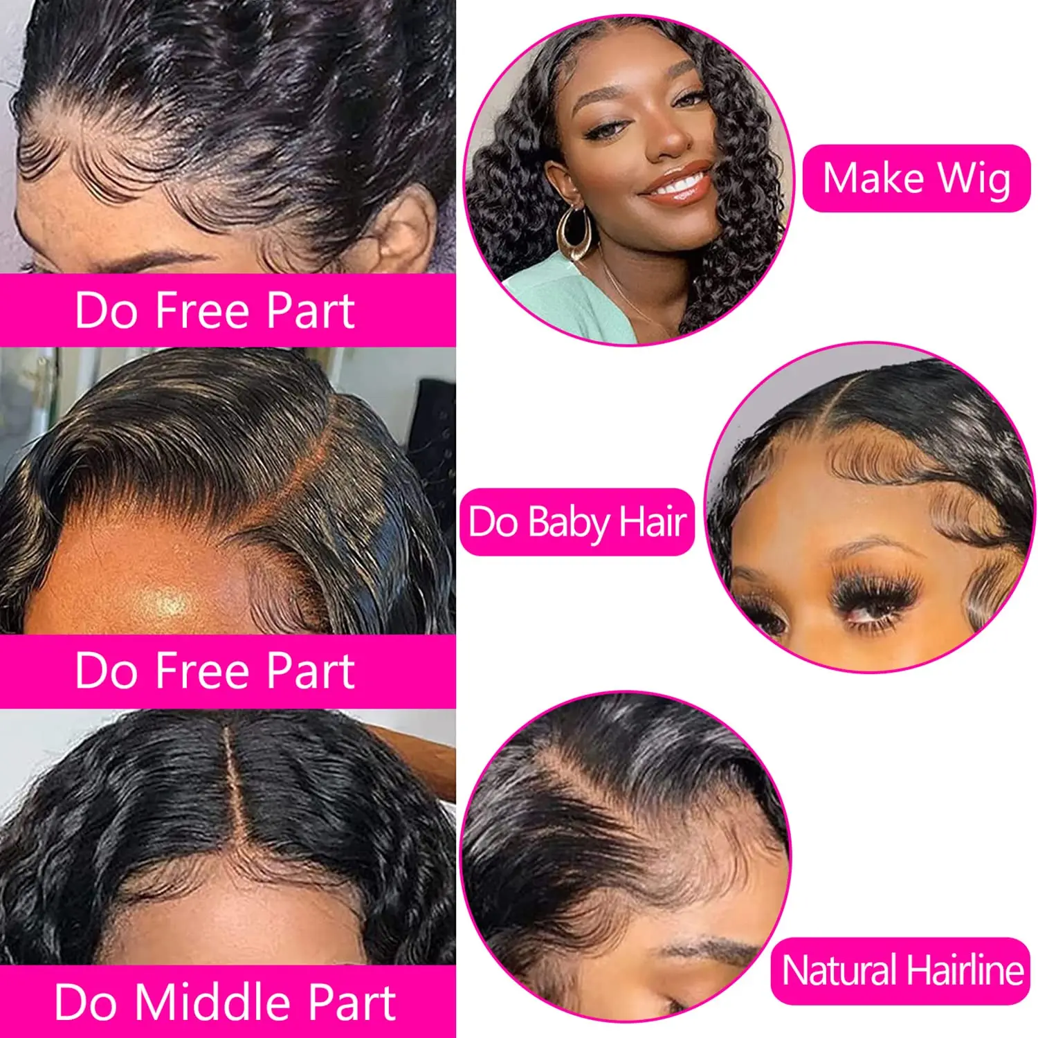 Brazilian Kinky Curly 4x4 Lace Closure Unprocessed Human Virgin Hair Pre Plucked Jerry Curly Frontal Closure Natural Black