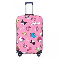 Hello Kitty My Melody Kuromi Suitcase Cover Cute Cat Animal Travel Protection Flight Useful Luggage Accesories 2
