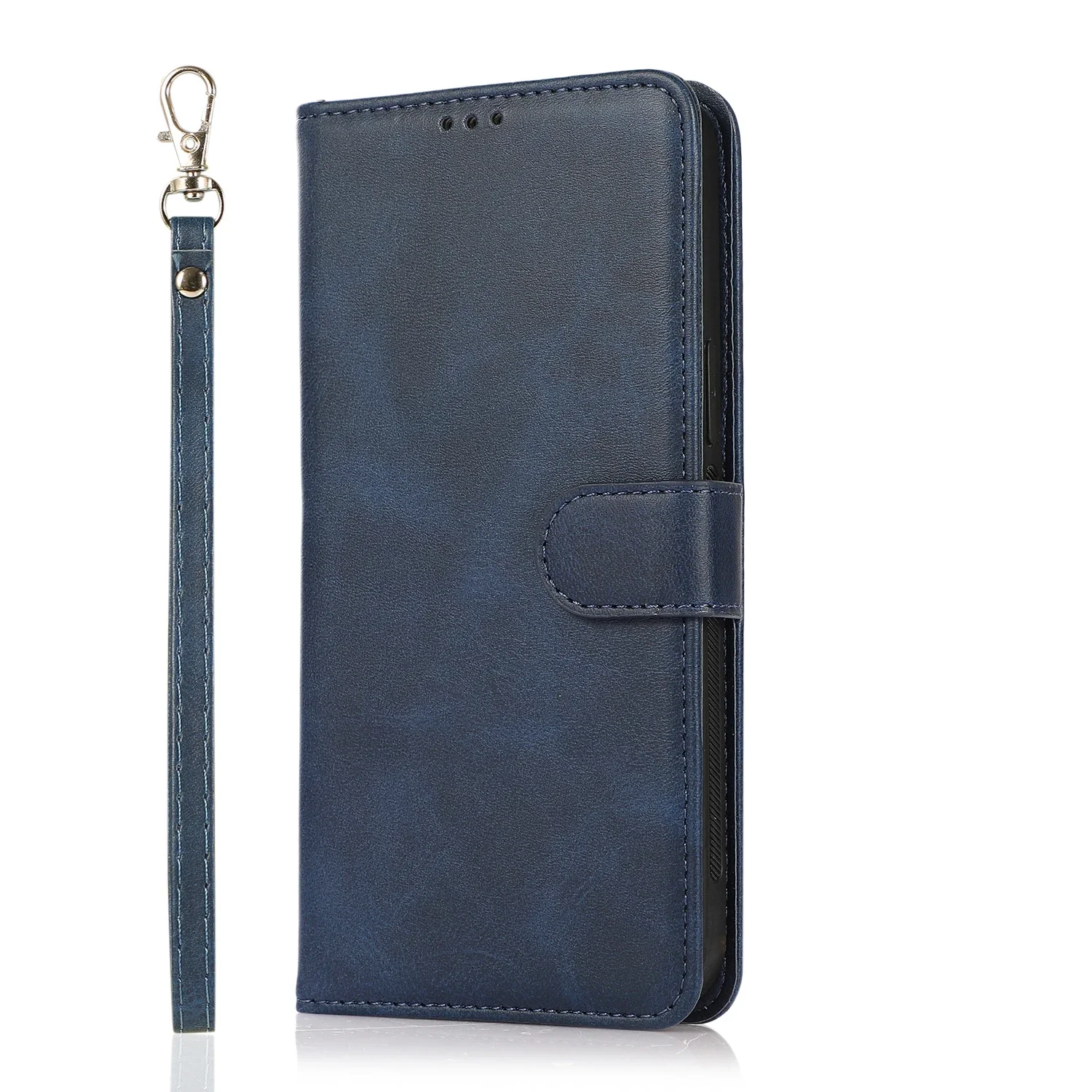 Premium Detachable Leather Wallet Case with Card Slots and Magnetic Closure
