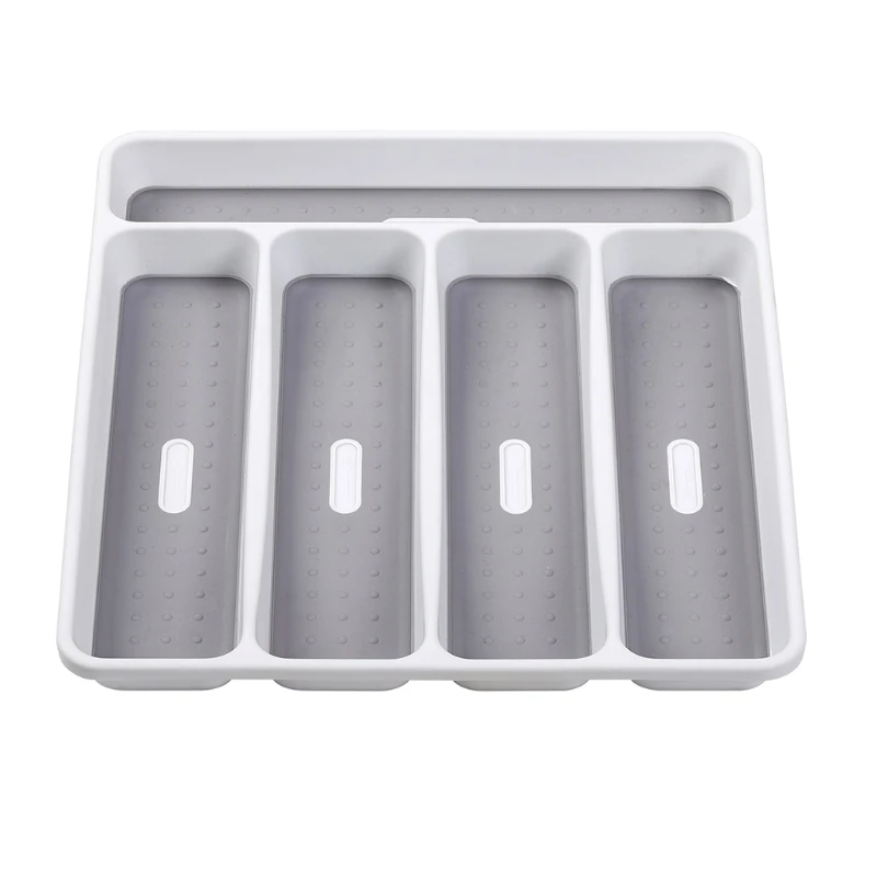 

Silverware Box Kitchen Utensil Storage Holder Drawer Divider Tray for Spoons Forks Cutlery NEW arrival