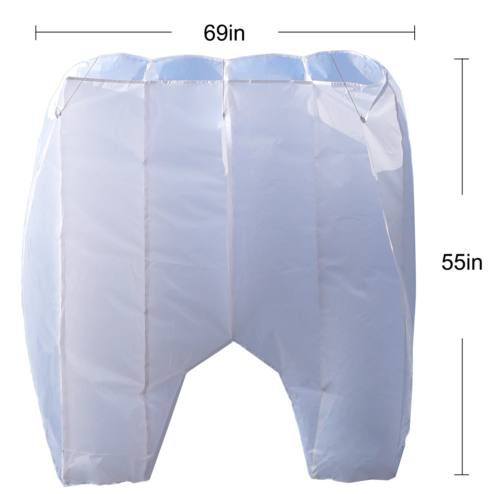 Enhanced Outdoor Sports Power Kite - 69x55 Inch Pilot with Handle and String, Good Flying