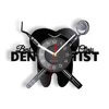 Dentist Equipment Dental Office Teeth Wall Sign Decorative Clock Orthodontist Vinyl Record Wall Clock Nurse Appreciation Gift 1