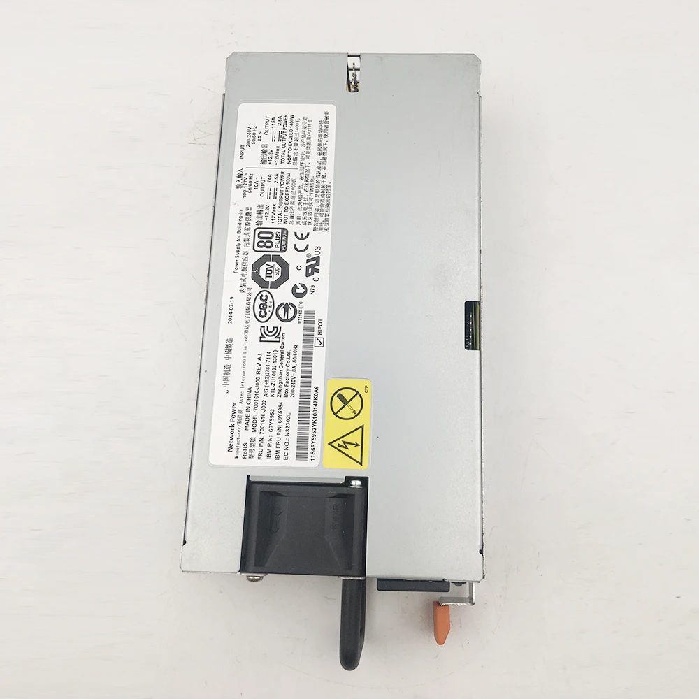 7001616 J000 For IBM X3850 X6 X3750 M4 Power Supply 7001616 J002 69Y5953 69Y5954 1400W