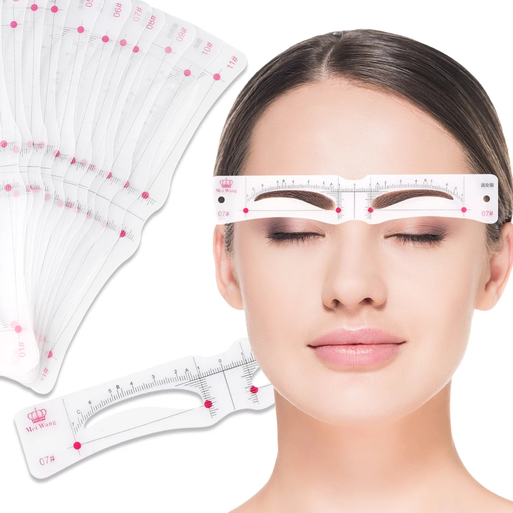 Eyebrow Stencil Drawing Thrush Card 20 Fashionable Style Eyebrow Shaper Kit for Women Reusable Template Suitable for 98% makeup tools eyebrow stencil tool eye makeup tools
