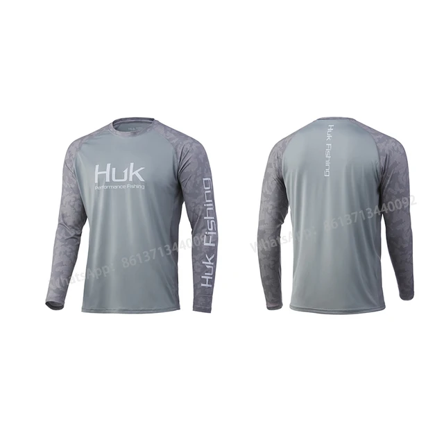 HUK Fishing Shirts Summer Long Sleeve Fishing Shirt Men Performance Upf 50  Sun Protection T Shirt Breathable Camisa De Pesca - AliExpress