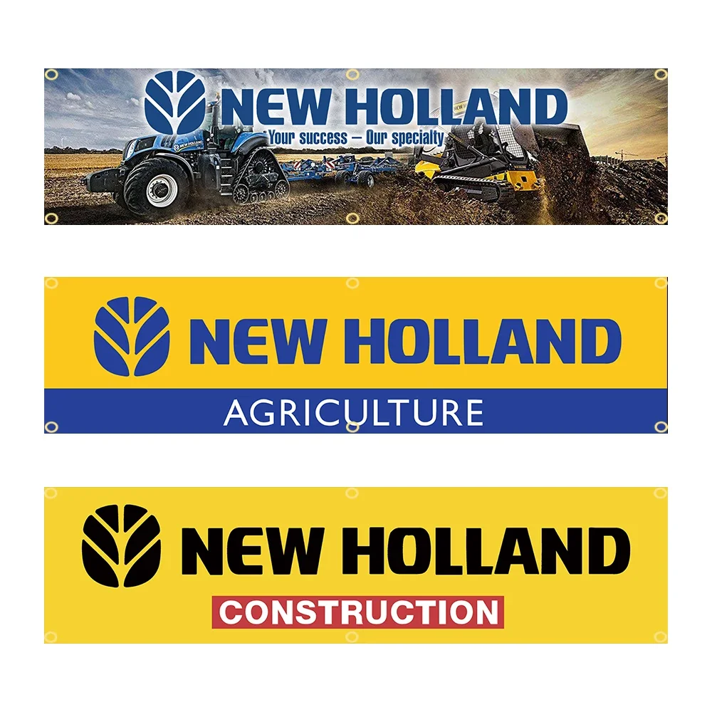 60 X240Cm New Holland Banner Flag Poliestere Stampato Garage O Arazzo Decorazione Esterna