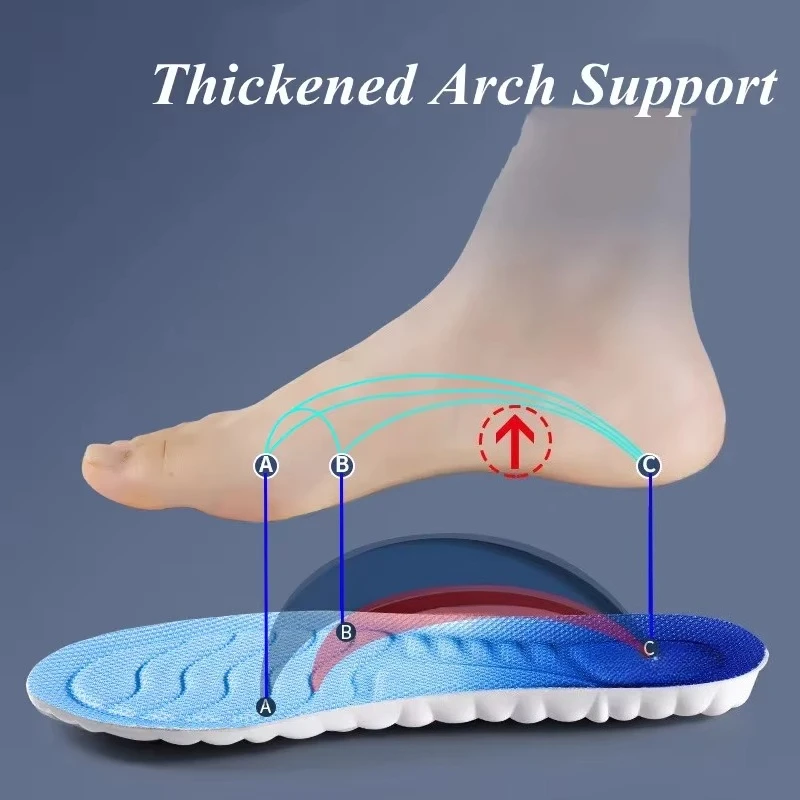 Shoe Insoles Orthopedic Insoles Unisex Soft Memory Foam Deodorizing Absorbs Sweat Antibacterial