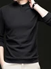 Heated Fce Long Sve Thermal Base Layer Top Men's f High Collar Double Sided Velvet Innerwear T-irt for Autumn Winter